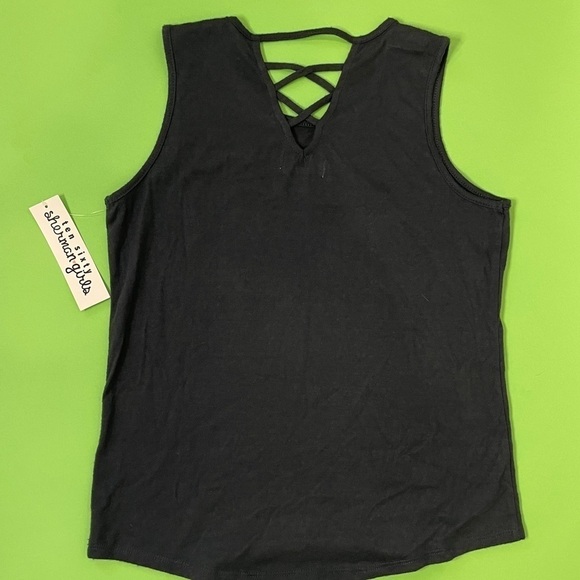 Ten Sixty Sherman Girls 'Peace, Love and Tigers' Black Short Sleeve Top XL - Picture 3 of 5